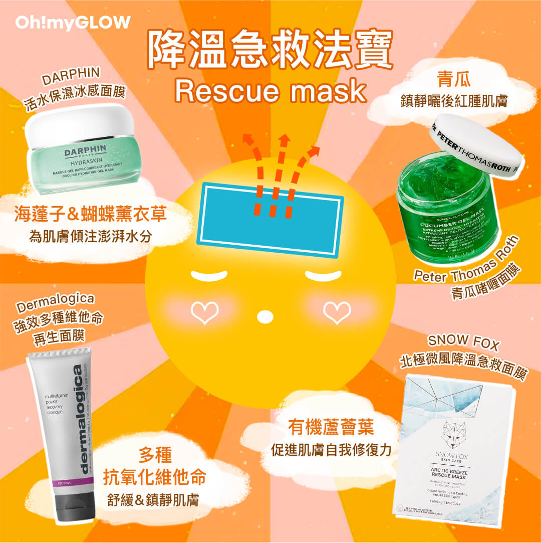 同🌞陽光🌞玩遊戲後必備的降溫急救𝗿𝗲𝘀𝗰𝘂𝗲 𝗺𝗮𝘀𝗸𝘀