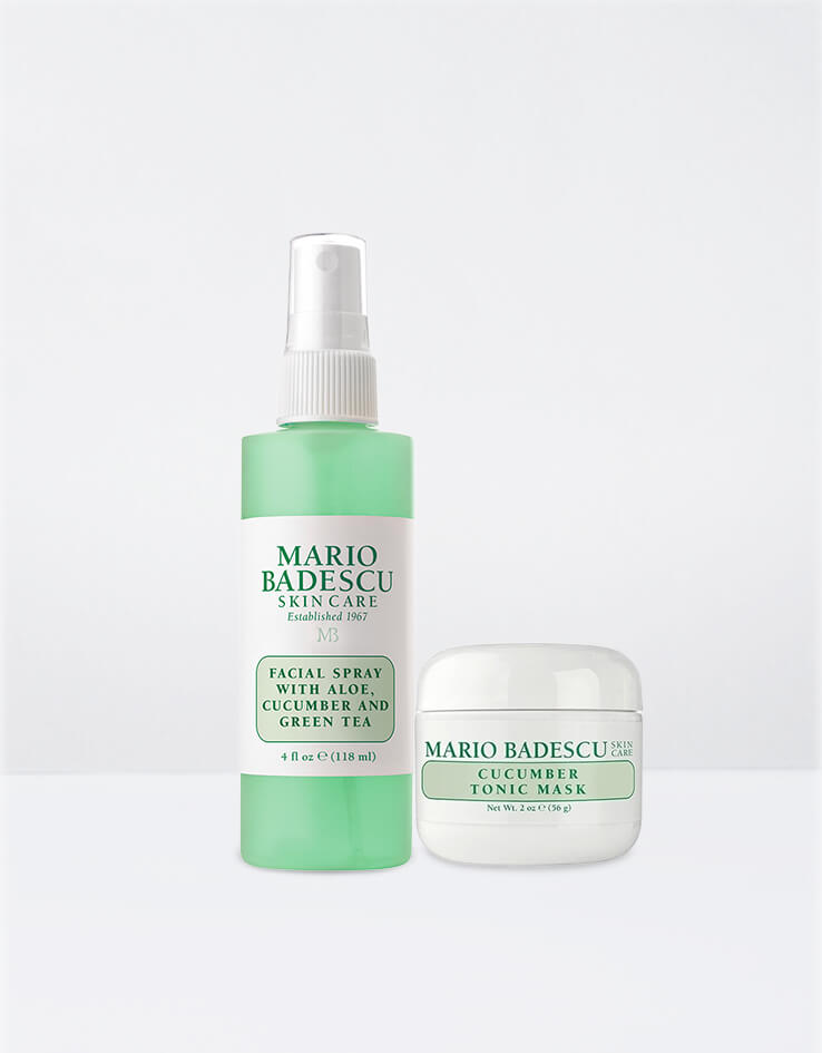 Mario Badescu Mask & Mist Duo Cucumber 青瓜抗氧保濕噴霧＋青瓜舒緩潔淨面膜 兩件組