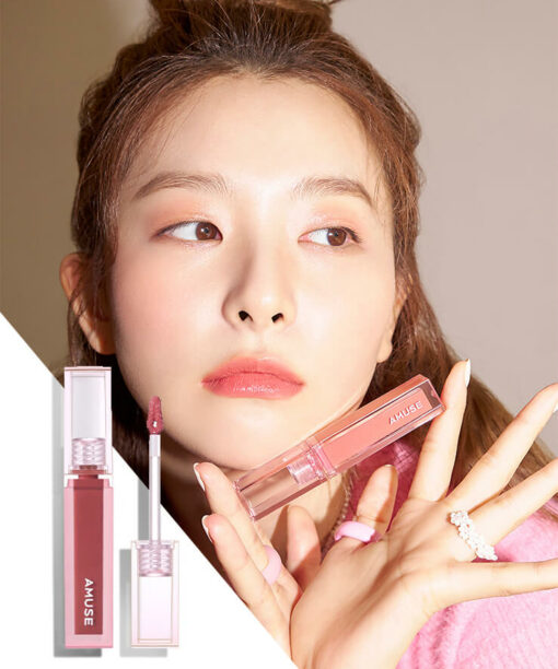 韓國 AMUSE Dew Tint 長效水光純素唇釉 12色 - 12 SUNDAY ＼Seulgi’s Pick & Best Color!／