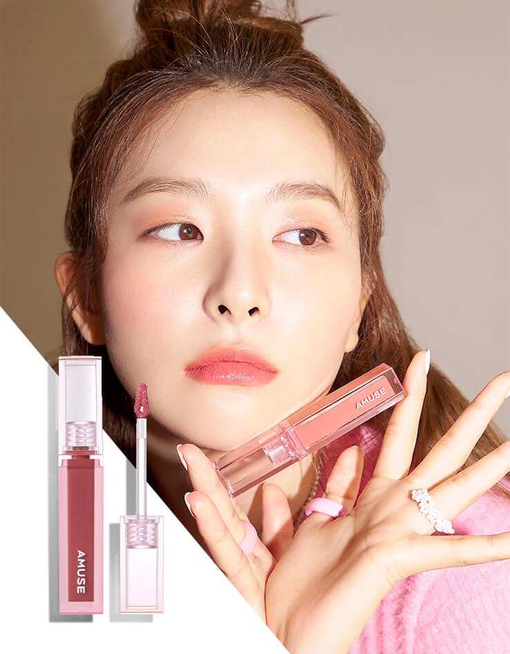 韓國 AMUSE Dew Tint 長效水光純素唇釉 12色 - 12 SUNDAY ＼Seulgi’s Pick & Best Color!／