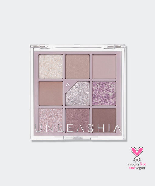 Unleashia Glitterpedia Eye Shadow Palette 亮片百科九宮格眼影盤 N°4 All of Lavender Fog