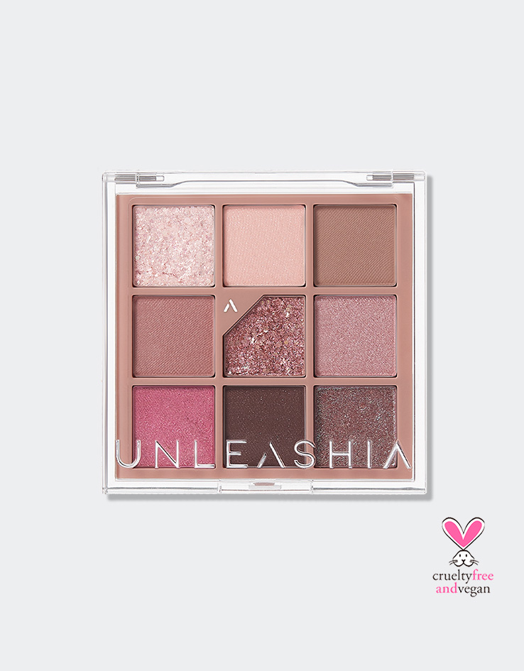 Unleashia Glitterpedia Eye Shadow Palette 亮片百科九宮格眼影盤 N°5 All of Dusty Rose