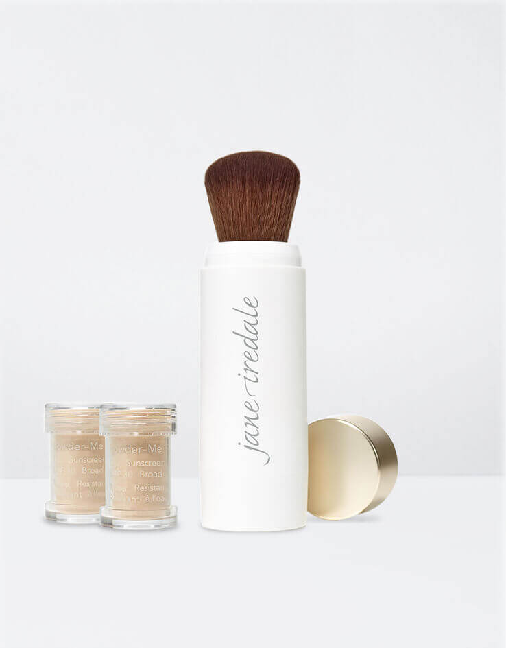 jane iredale Powder-Me SPF® Dry Sunscreen SPF 30 PA+++ | 新裝天然全物理防曬粉連補充裝 SPF 30 PA+++