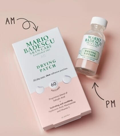 早上使用 Drying Patch, 夜間配合皇牌Drying Lotion使用,效果Double Up