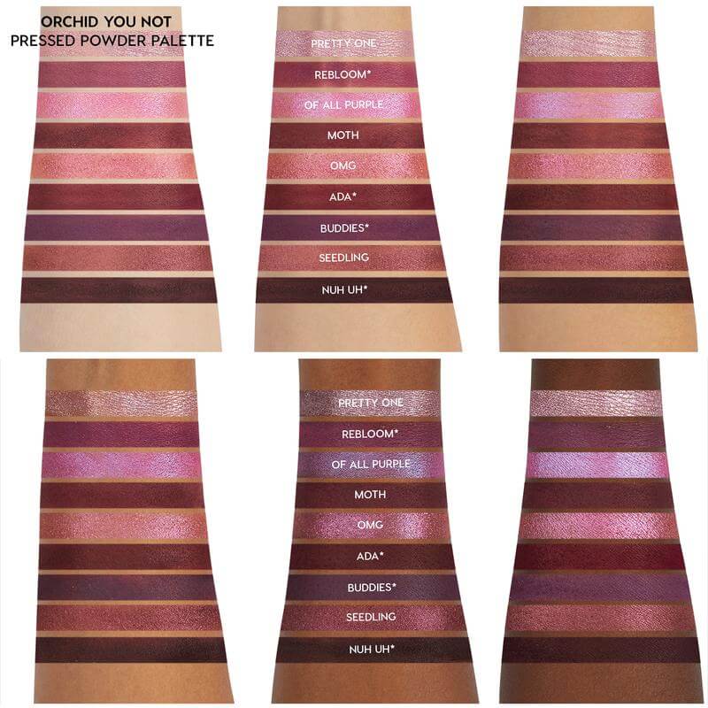 ColourPop Orchid You Not 9色蘭花眼影盤 Color Swatch