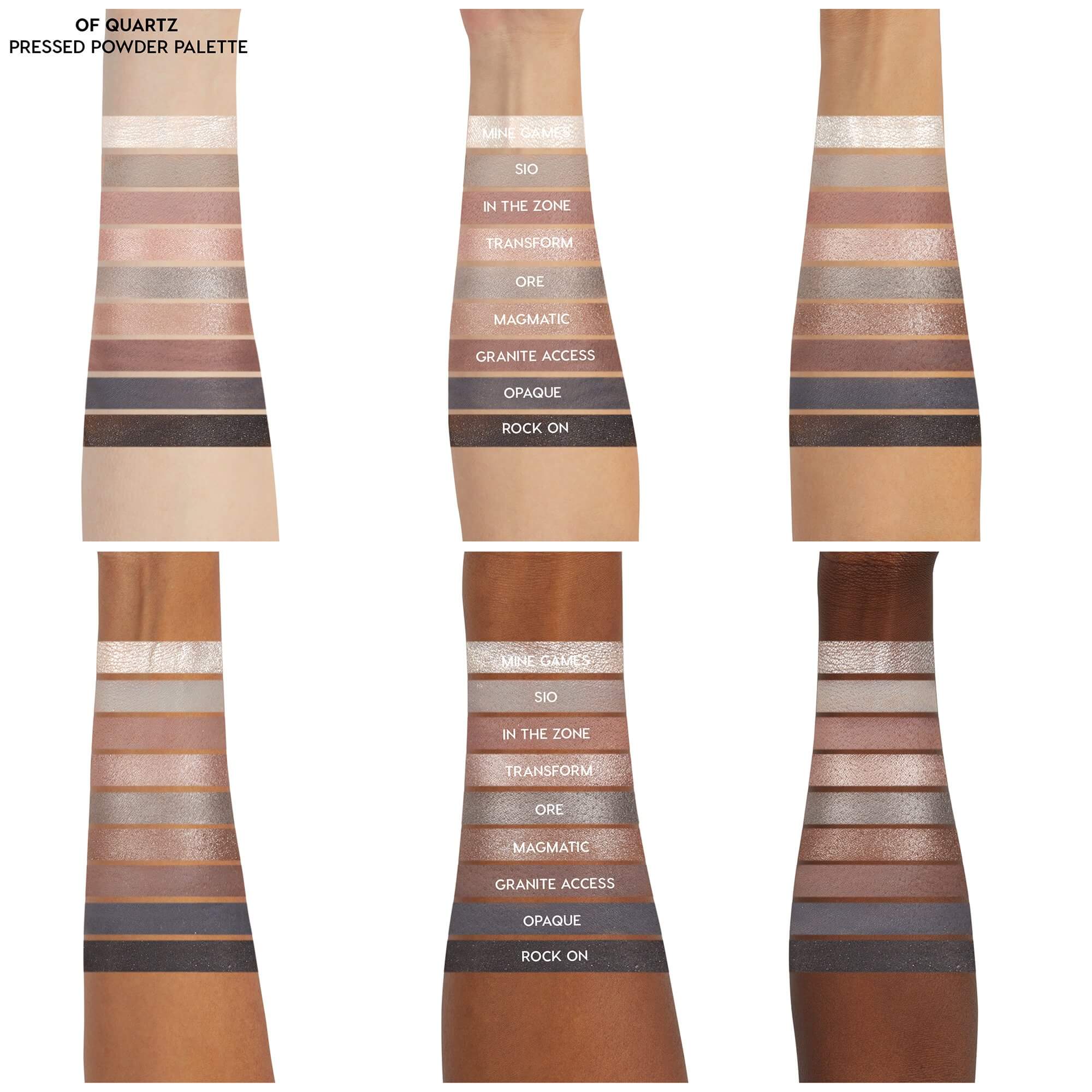 ColourPop Of Quartz 9色煙熏眼影盤 Color Swatch