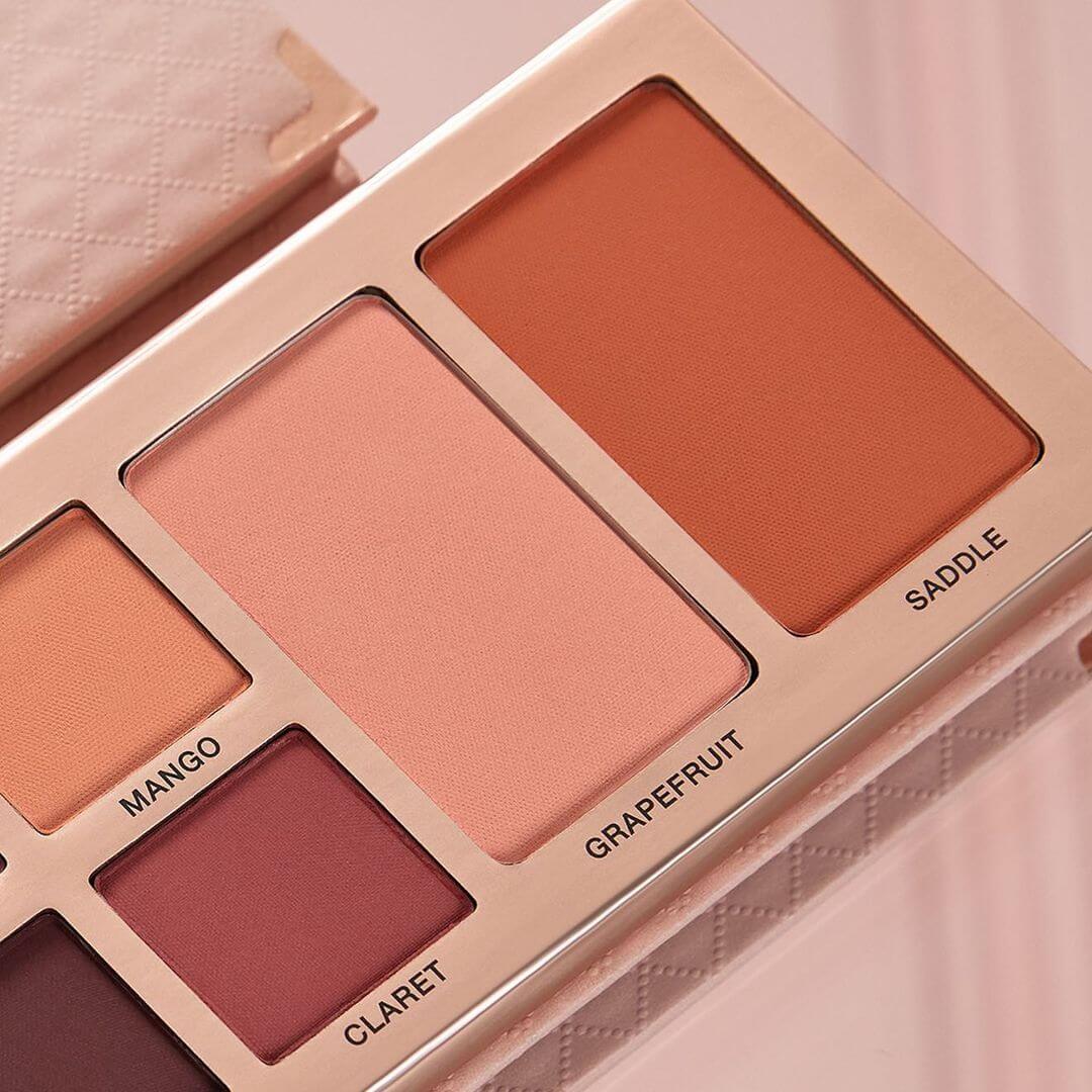 Anastasia Beverly Hills ABHPrimrose Palette 12色玫瑰調多合一眼影盤 |Grapefruit 和 Saddle 可同時作為胭脂使用的用面部綜合盤