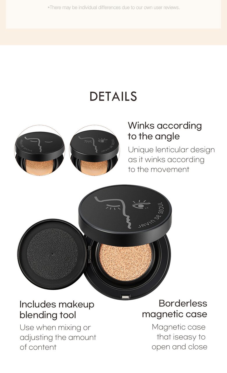 JAVIN DE SEOUL Wink Foundation Pact SPF50+ PA+++ 眨眼氣墊粉底 - 5色選擇