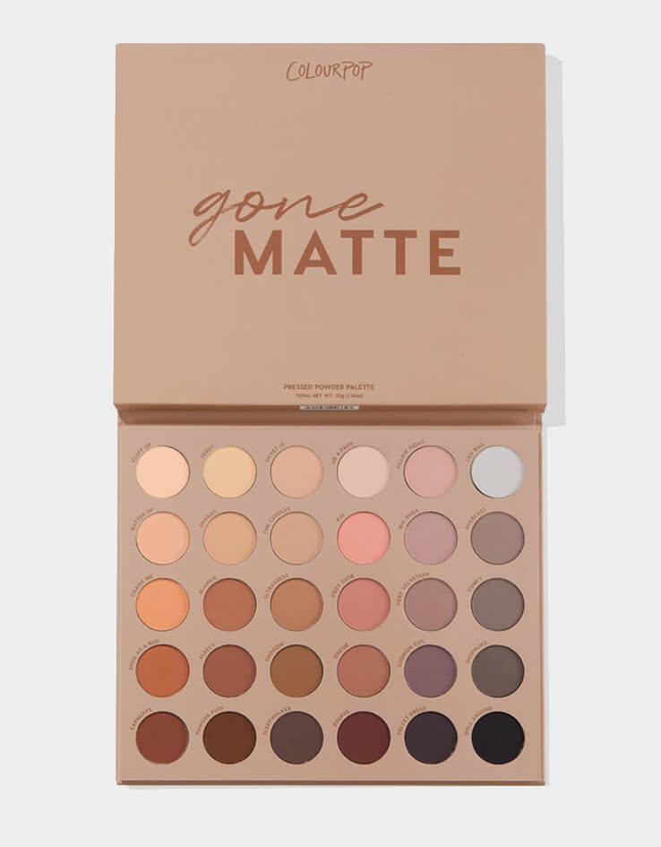 ColourPop gone matte | 30色全啞光眼影盤