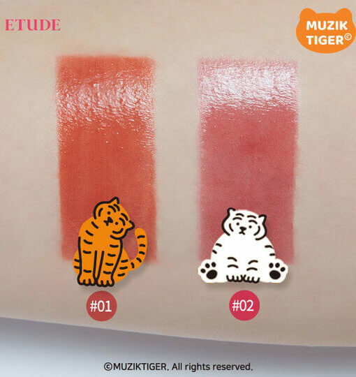 Etude House ETUDE X MUZIK TIGER #Tiger Energy Jelly Dewy Tint 水漾果凍唇釉- 2色選擇