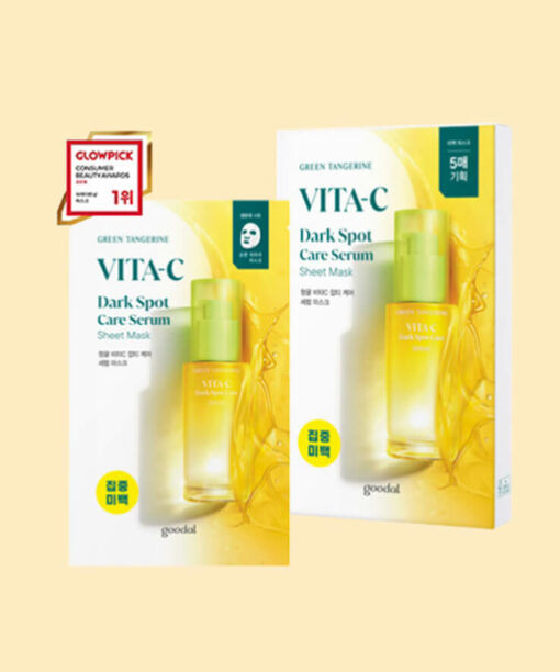 〖最新版！〗韓國 goodal Green Tangerine Vita C Serum Mask 濟州青橘維C美白保濕面膜