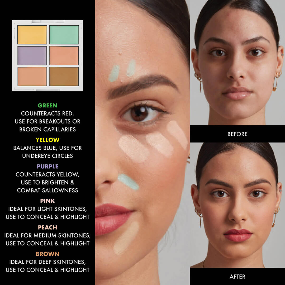 NYX Color Correcting Palette 6色調色遮瑕膏調色盤