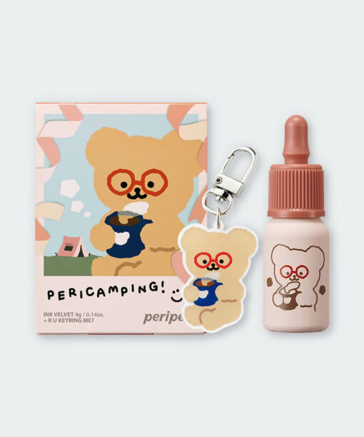 [Limited Edition] peripera X Teteum Ink Velvet Teteum Keyring Set 極緻空氣感霧面唇釉連鑰匙扣 - 2色選擇