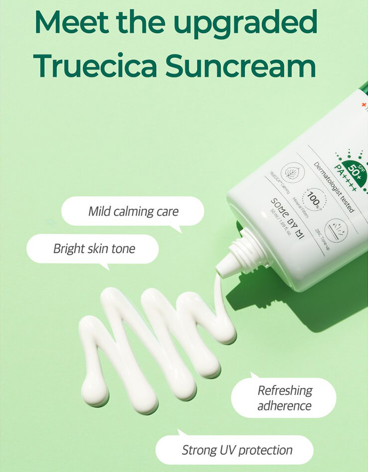 Some by mi Truecica Mineral Calming Tone up Sunscreen SPF 50 PA++++ 靜素顏防曬霜