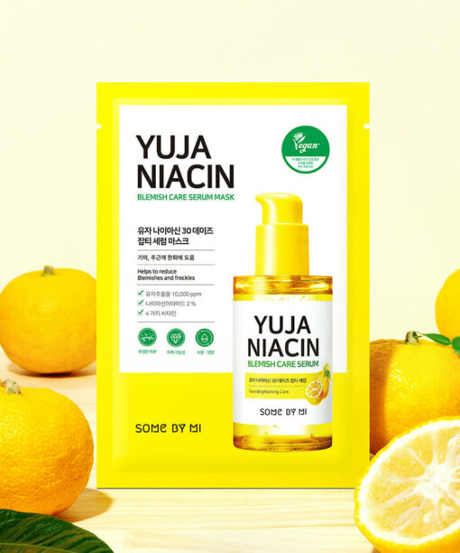 Some By Mi Yuja Niacin 30 Days Blemish Care Serum Mask 柚子煙酸酰胺30天亮白淡斑修復精華面膜