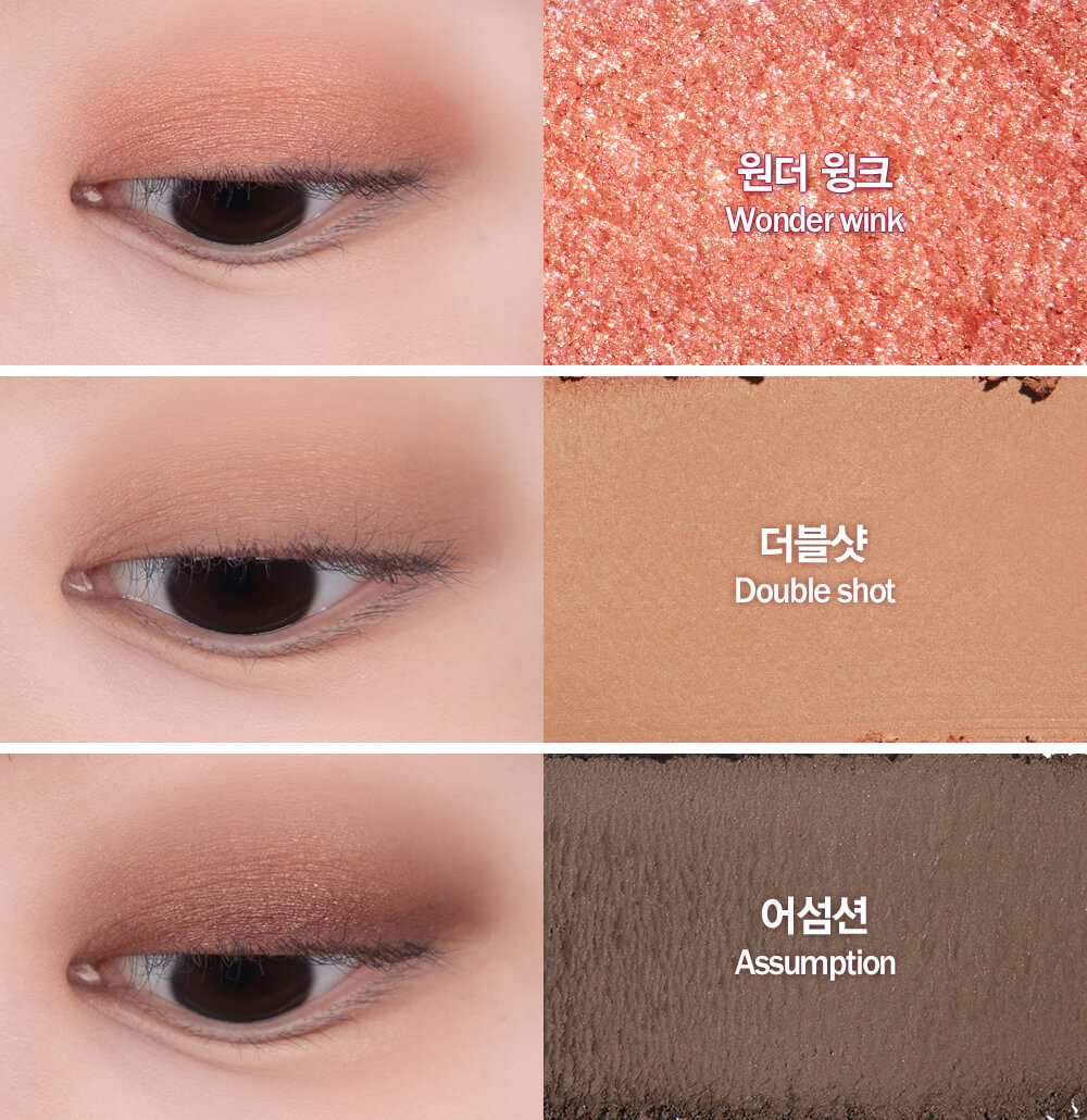 Espoir Real Eye Palette #01 Peachy Like 7色眼影胭脂綜合盤 #01 Peachy Like 黃桃果汁盤 #日常元氣橘色盤