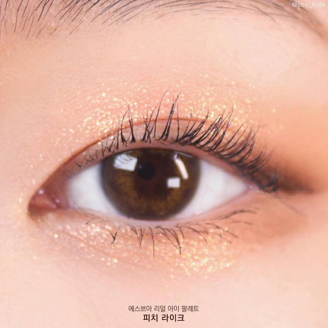 Espoir Real Eye Palette #01 Peachy Like 7色眼影胭脂綜合盤 #01 Peachy Like 黃桃果汁盤 #日常元氣橘色盤