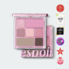 韓國Espoir Real Eye Palette #04 Mauve Me 7色眼影胭脂綜合盤 04紫香芋奶茶盤 #大熱顯白灰紫調盤