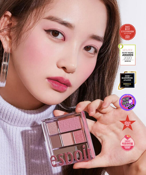 韓國Espoir Real Eye Palette #04 Mauve Me 7色眼影胭脂綜合盤 04紫香芋奶茶盤 #大熱顯白灰紫調盤