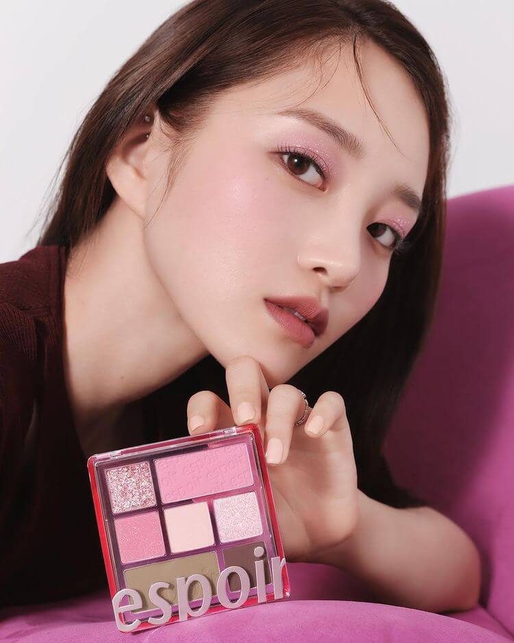 韓國Espoir Real Eye Palette #06 Plum Soda 7色眼影胭脂綜合盤 06薫衣草梅紫棕盤