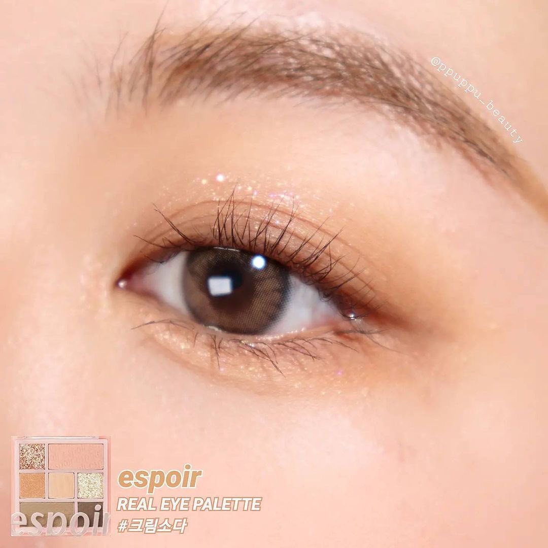 韓國Espoir Real Eye Palette #07 Cream Soda 7色眼影胭脂綜合盤 07大地奶茶棕 #日常大地盤