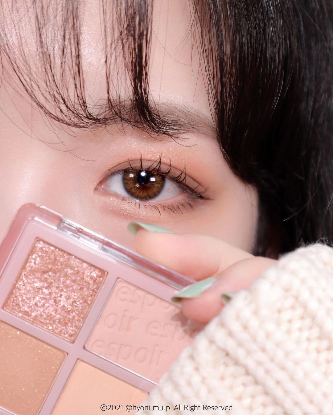 韓國Espoir Real Eye Palette #07 Cream Soda 7色眼影胭脂綜合盤 07大地奶茶棕 #日常大地盤