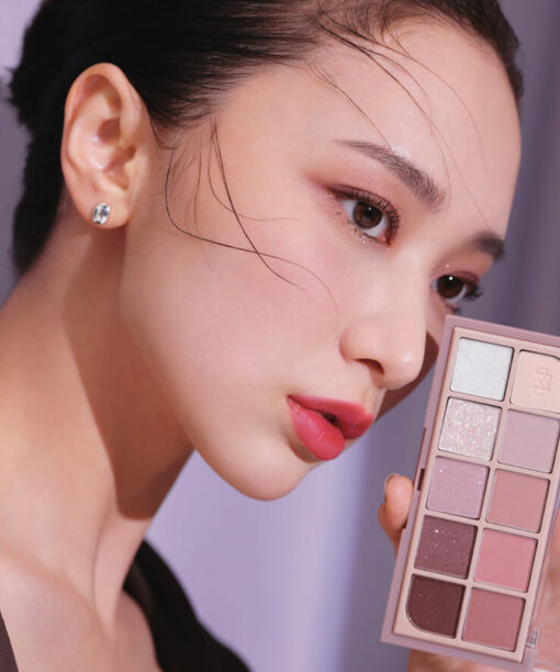 韓國 mude Shawl Moment Eyeshadow Palette #02 muse memory 十色眼影盤 玫瑰豆沙色系