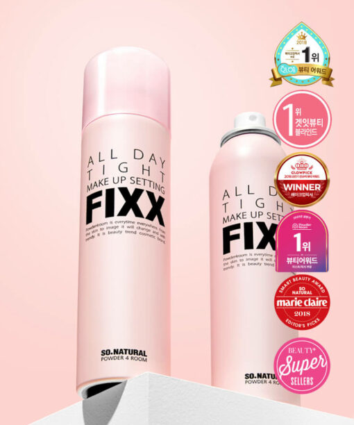 韓國銷量No.1 So Natural All Day Tight Make Up Setting Fixer FIXX 全天候超完美定妝噴霧 - 75ml