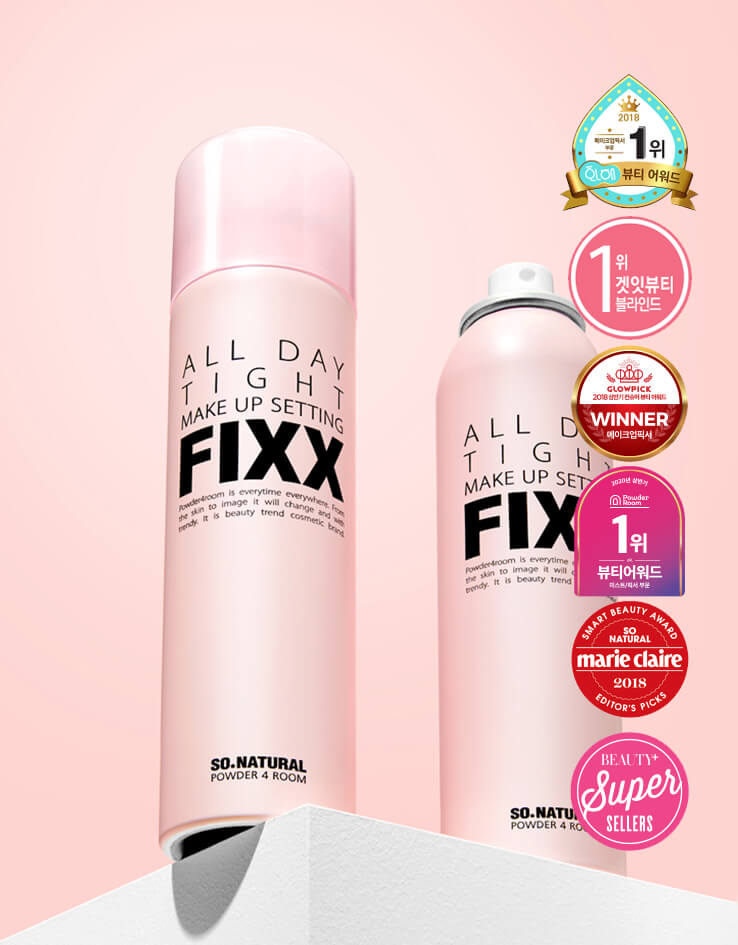 韓國銷量No.1 So Natural All Day Tight Make Up Setting Fixer FIXX 全天候超完美定妝噴霧 - 75ml