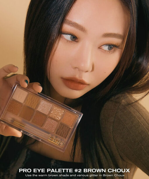 韓國 CLIO Pro Eye Palette #02 Brown Choux 10色眼影盤 02號咖啡色系