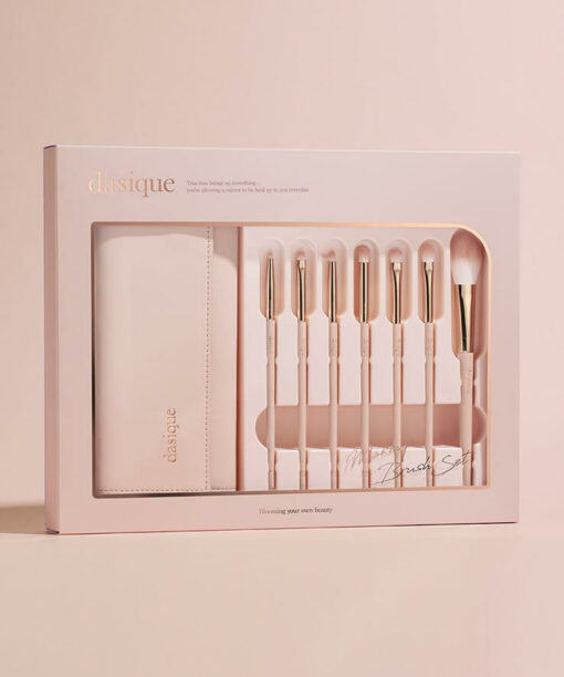 韓國 Dasique Make-up Brush Set 精緻金粉色化妝掃套裝連套7支掃套裝