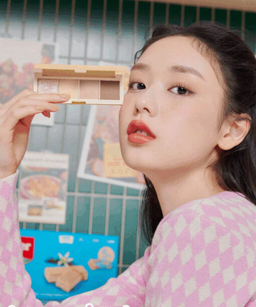 韓國 ETUDE X Loacker 朱古力夾心威化聯名系列 Play Color Eyes Mini 玩轉色彩迷你4色眼影盤 - 3色選擇