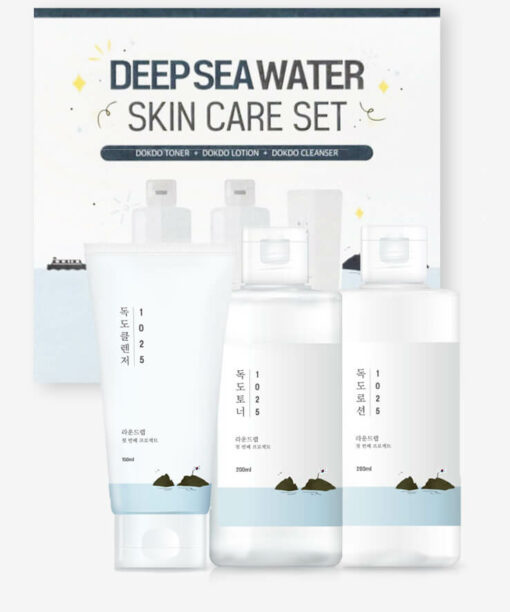 韓國Round Lab 1025 Dokdo Deep Sea Water Skincare Set 獨島深海皇牌潔面套裝 3件優惠套裝