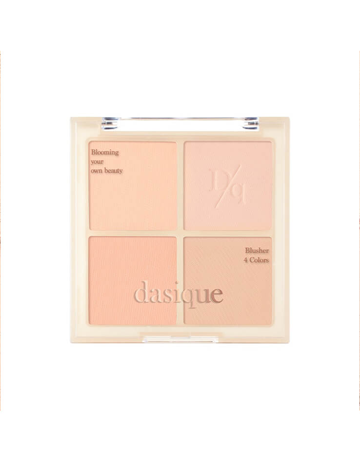 韓國 dasique 🌼 新品預售中☕ Blending Mood Cheek #01 Warm Blending 4色暖調全啞光胭脂盤 LookBook