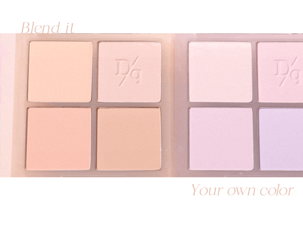 韓國 dasique 🌼 ☕ Blending Mood Cheek #01 Warm Blending 4色暖調全啞光胭脂盤