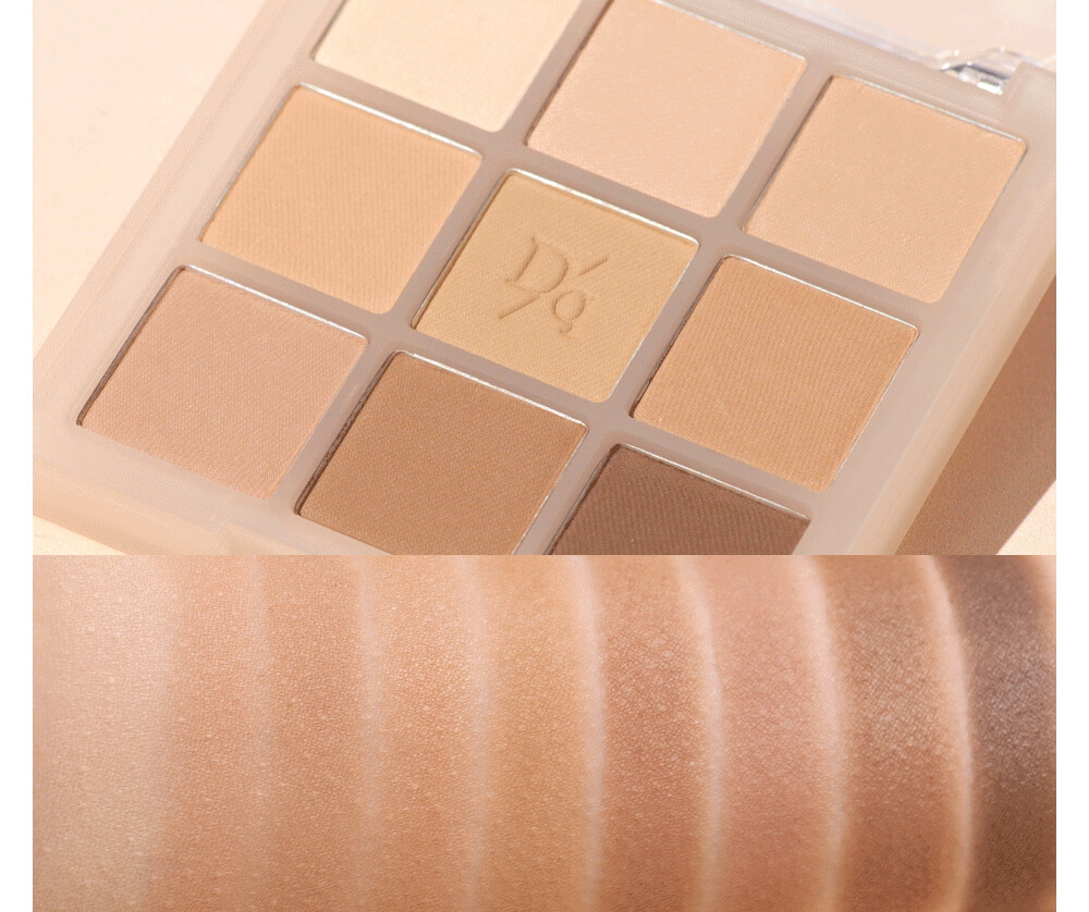 韓國 dasique Shadow palette #12 Warm Blending 9色暖調大地全啞光眼影盤 12暖調肉桂茶