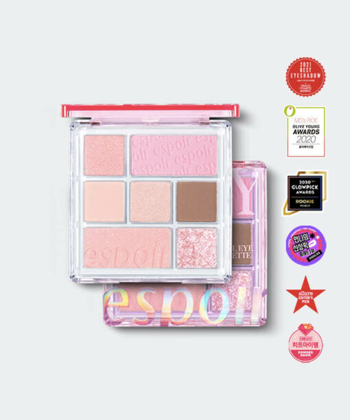 韓國 Espoir Real Eye Palette #08 Dewy 7色眼影胭脂綜合盤