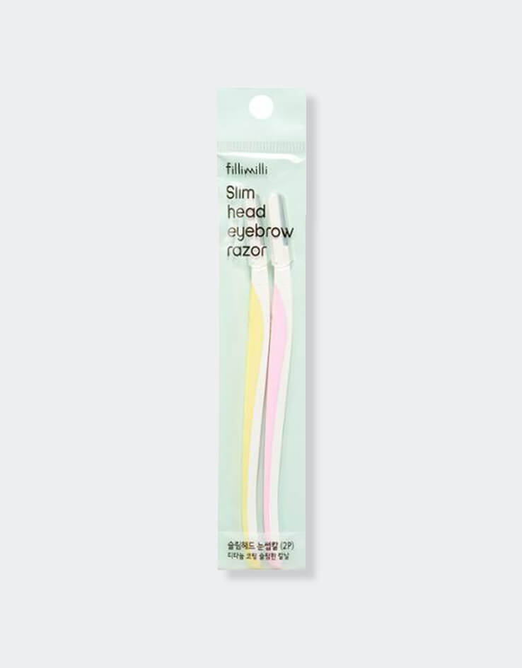 韓國 Fillimilli Slim Head Eyebrow Razor 2P 輕巧修眉刀2件裝