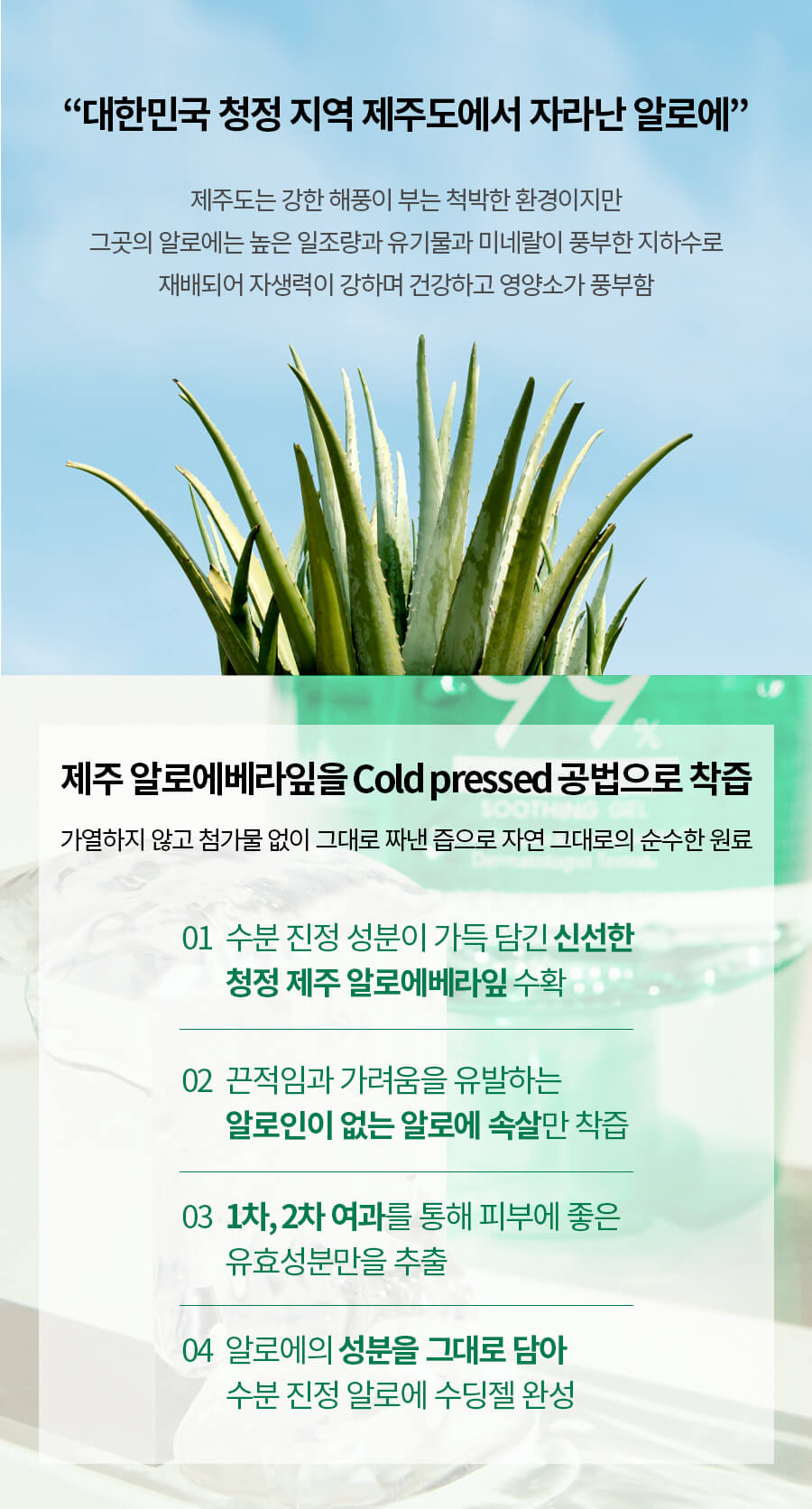 韓國 Holika Holika Aloe 99% Fresh Moisturizing Soothing Gel 99%蘆薈保濕凝膠 - 55ml