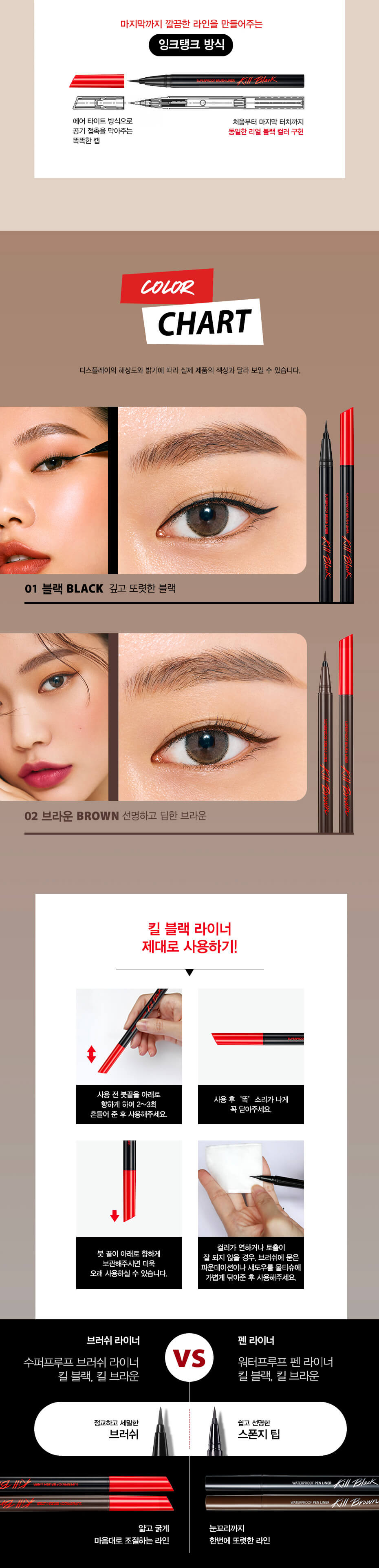 韓國 CLIO Superproof Brush Liner 魅黑高效防水眼線液筆- 2色選擇