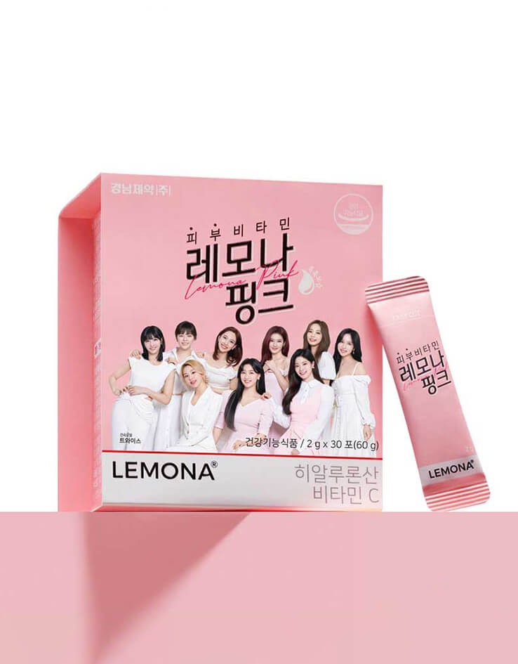 韓國 LEMONA Pink X TWICE Skin Vitamin C 30 Sticks (1 month supply) 膠原蛋白維他命C粉 30天用