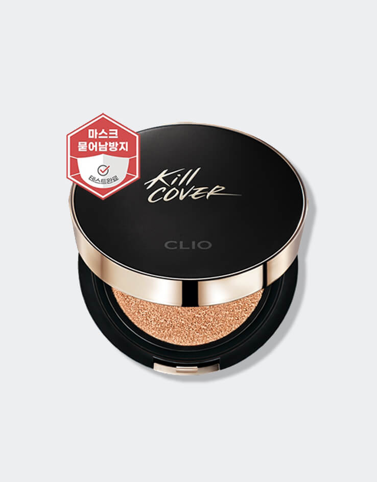 韓國 CLIO Kill Cover Fixer Cushion Set (+Refill) 皇牌魔力無瑕持久定妝氣墊粉底連補充裝