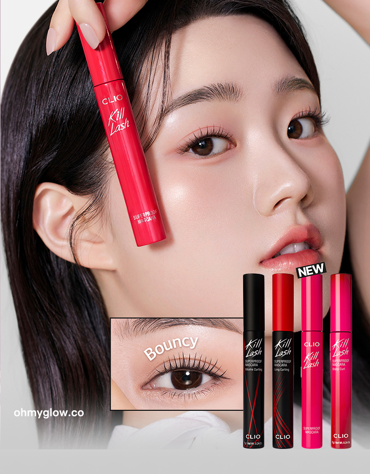 新款#20號Bouncy Lash idol睫毛～韓國 Clio Kill Lash Super Proof Mascara 極緻捲翹超防水睫毛膏 - 6款選擇