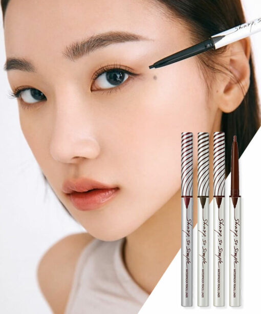 韓國 Clio Sharp So Simple Waterproof Pencil Liner 極細防水眼線筆 - 6色選擇