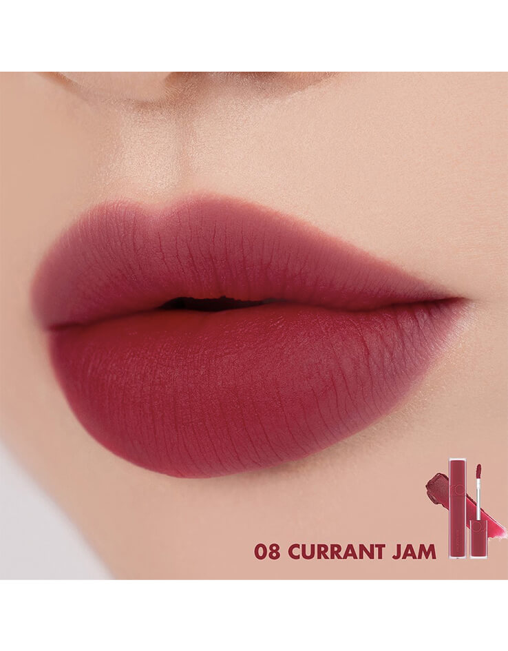 韓國 romand X Hyojin Choi Burgundy Mood Set 聯名限量套裝 - blur fudge tint 08 currant jam