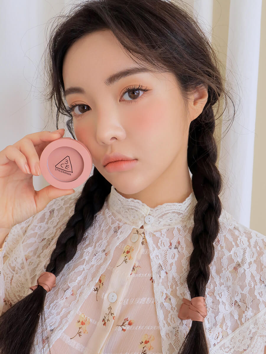 韓國 3CE Mood Recipe Face Blush 柔霧單色胭脂 #Mono Pink