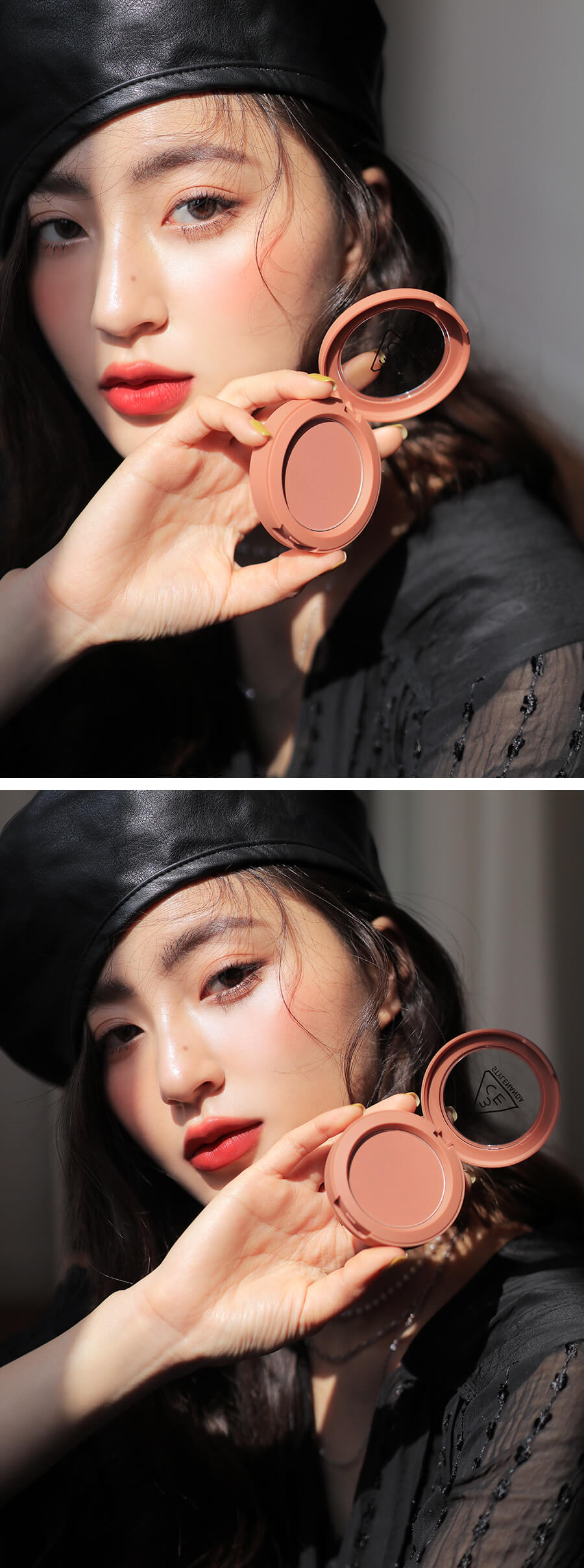 韓國 3CE Mood Recipe Face Blush 柔霧單色胭脂 #Rose Beige