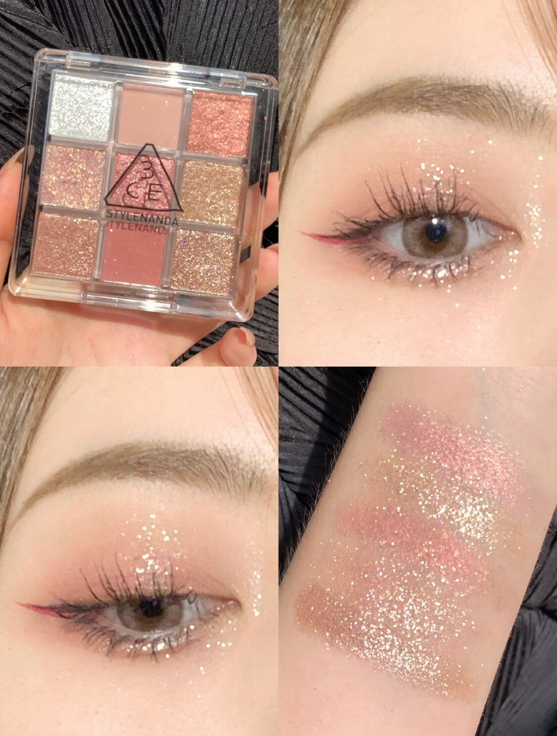 韓國 3CE Multi Eye Color Palette 9色爆閃花火眼影盤 #Delightful