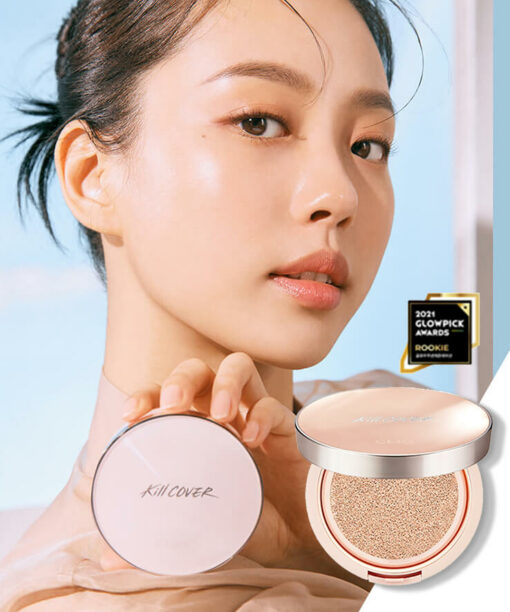 韓國 Clio Kill Cover Glow Fitting Cushion Special Set (+Refill ) SPF50+ PA++++ 魔力水光貼服氣墊粉底連補充裝 - 6色選擇