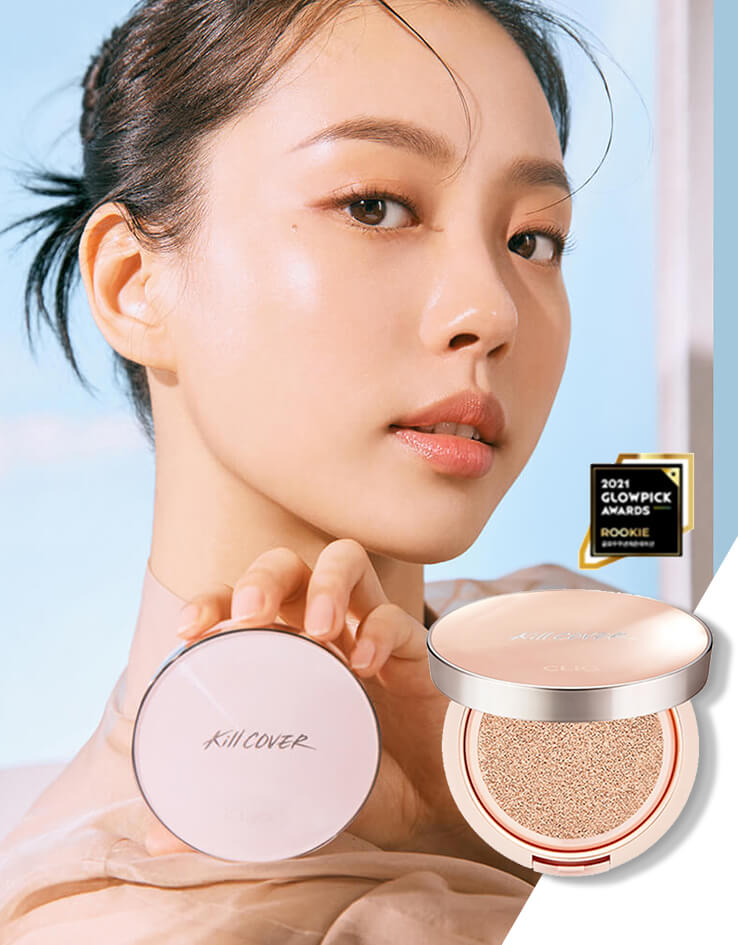 韓國 Clio Kill Cover Glow Fitting Cushion Special Set (+Refill ) SPF50+ PA++++ 魔力水光貼服氣墊粉底連補充裝 - 6色選擇